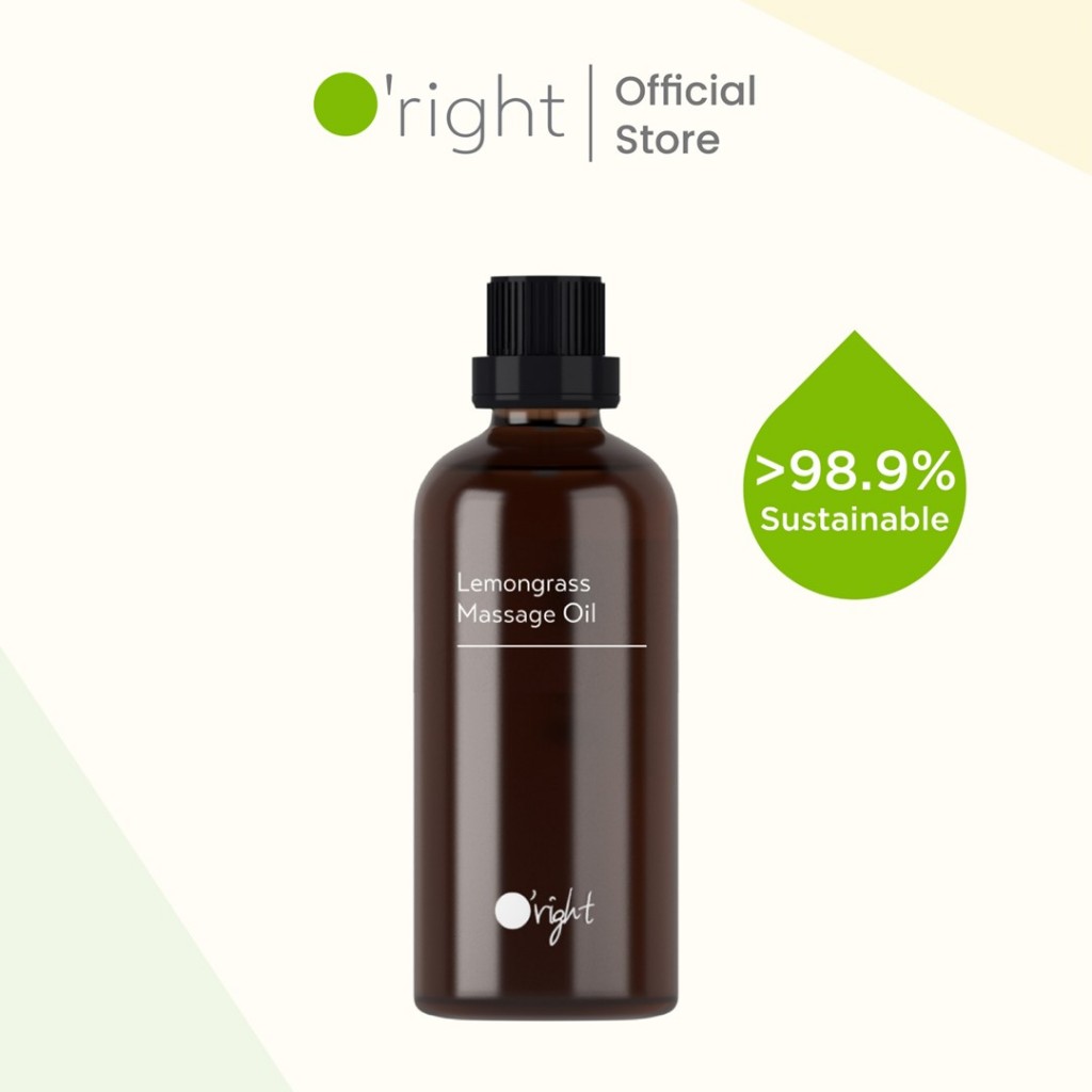 O'right Lemongrass Massage Oil (100ml) Reinvigorating to Body & Mind