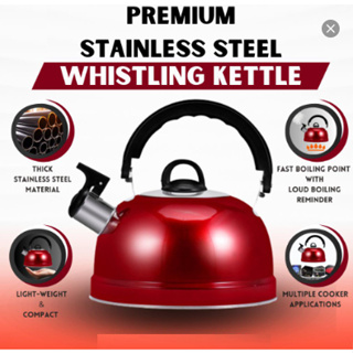 Ruby Red Electric Kettle, with Food Grade 304 Stainless Steel
