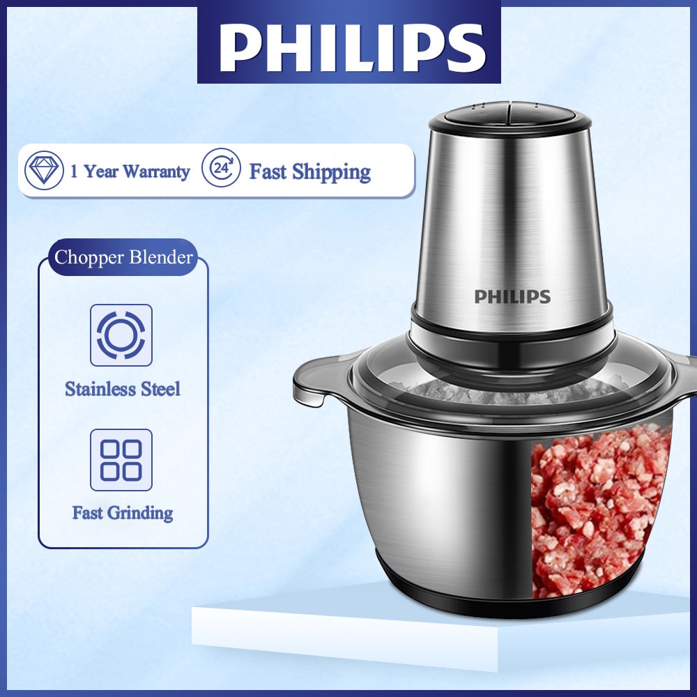 Philips Chopper Blender 2L Meat Grinder Food Processor Blender 500W