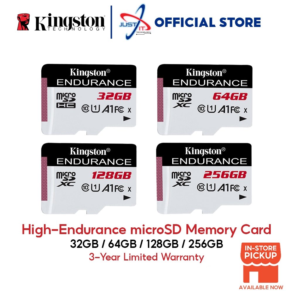 Kingston High Endurance Micro Sdhc Uhs I U1 V10 9530mb Rw Memory Card 