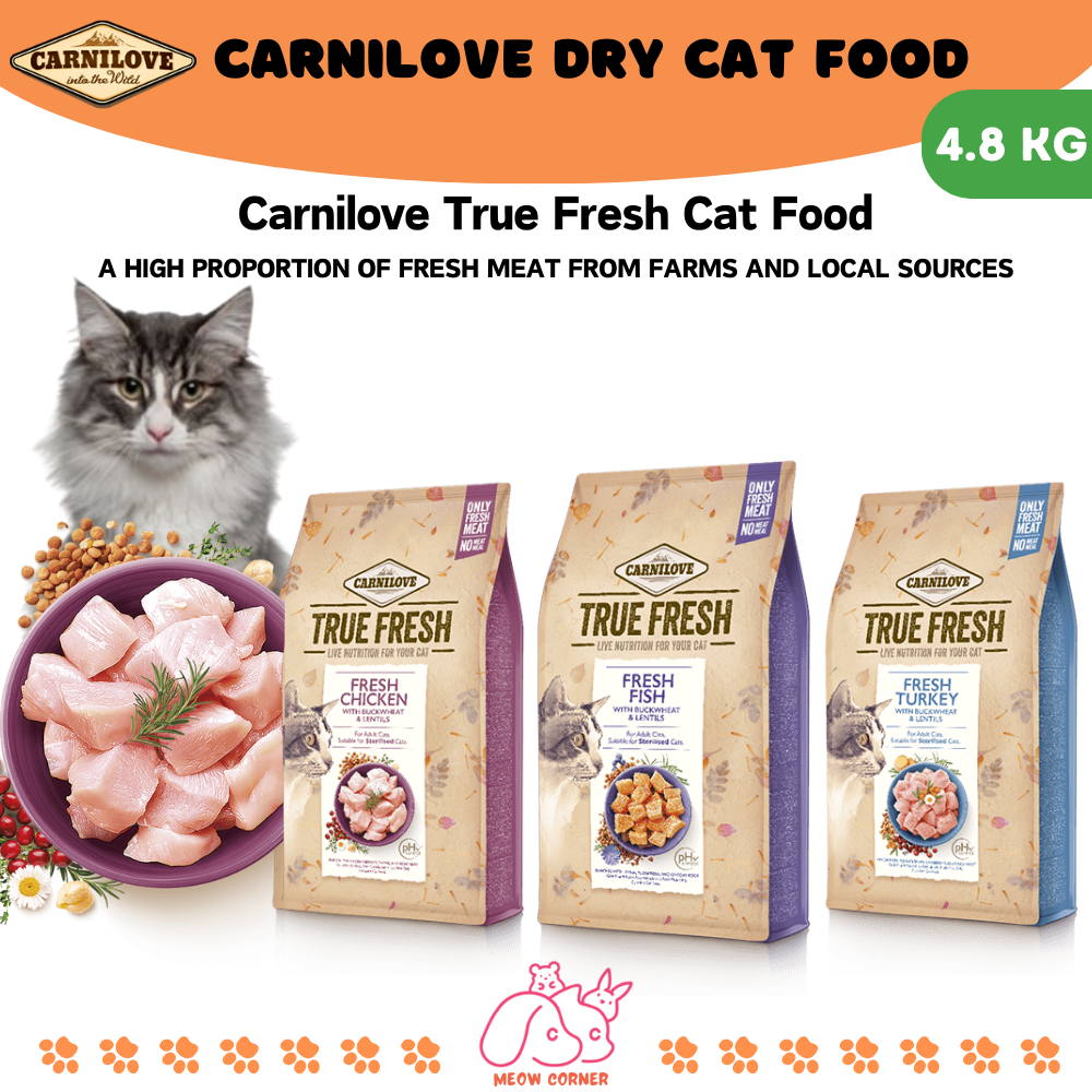 CARNILOVE True Fresh Grain Free Super Premium Dry Cat Food (4.8KG