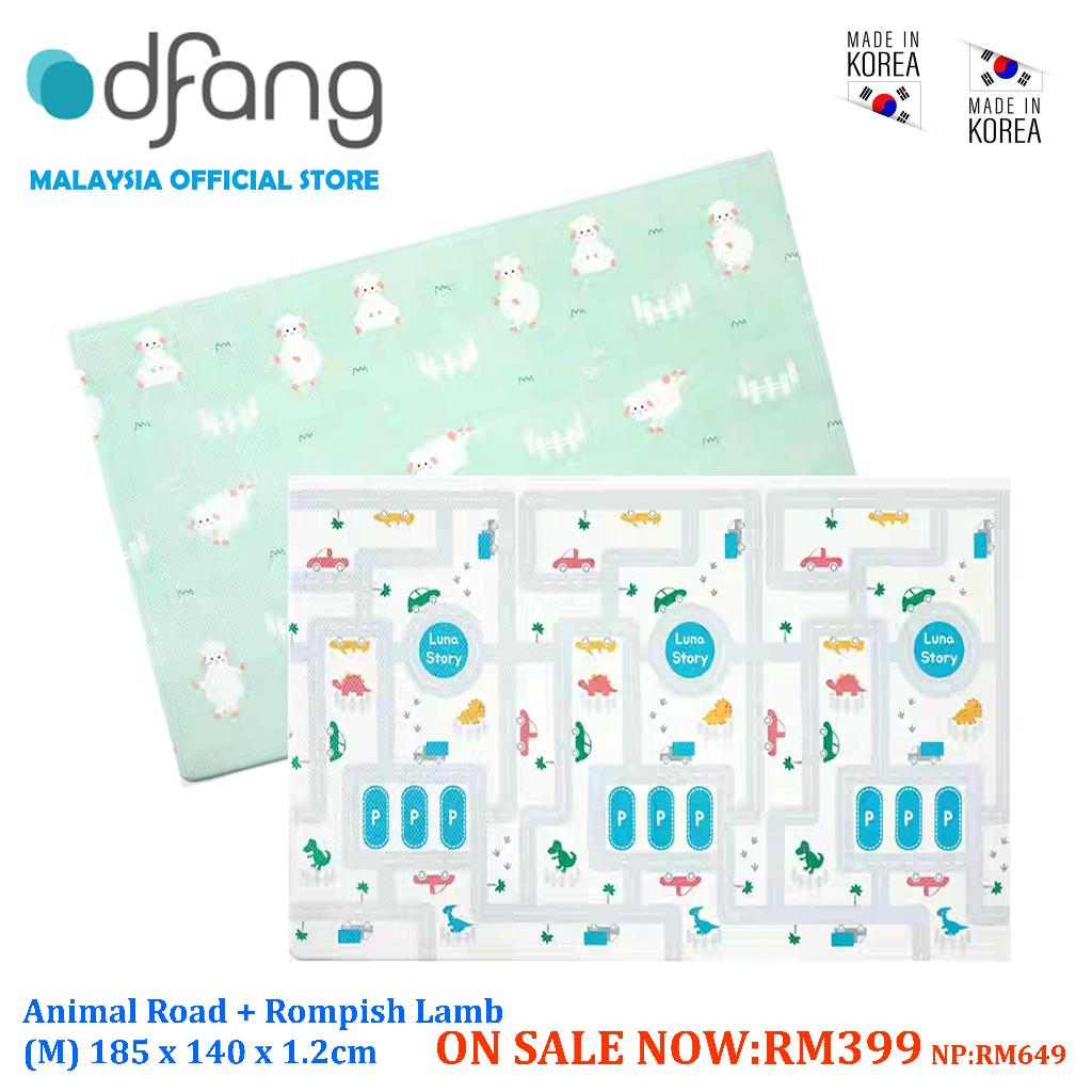 Dfang Double Film Premium PVC Playmat Animal Road+Rompish Lamb (M
