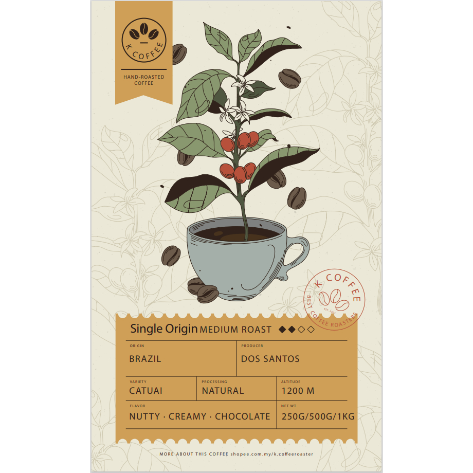 SINGLE ORIGIN BRAZIL DOS SANTOS Shopee Malaysia