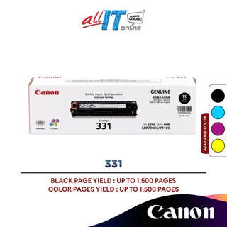 Canon 331 (Black/Cyan/Magenta/Yellow)/ 331 II Toner (Black)
