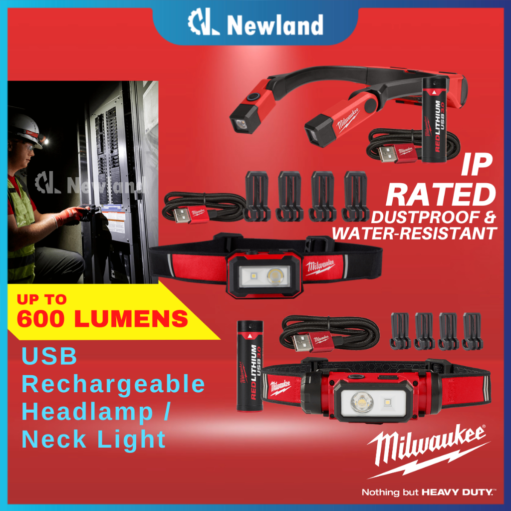 Milwaukee Headlamp / IR HL450 Internal Rechargeable Headlamp (450 Lumen
