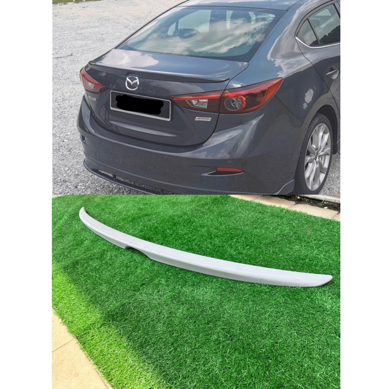 SPOILER MAZDA 3 SPOILER Axela M3 2014 CAR REAR SPOILER REAR TRUNK BOOT