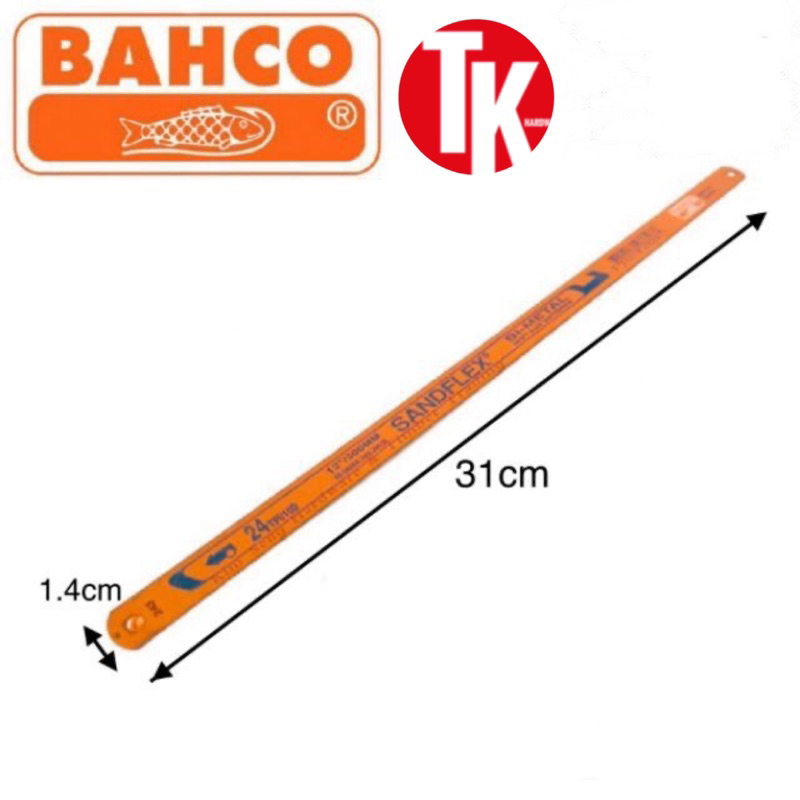 BAHCO - Lame De Scie &agrave; M&eacute;taux Spiro Bim&eacute;tal Sandflex&reg;, 32 Dents Au Pouce 600 Mm 7311518018092