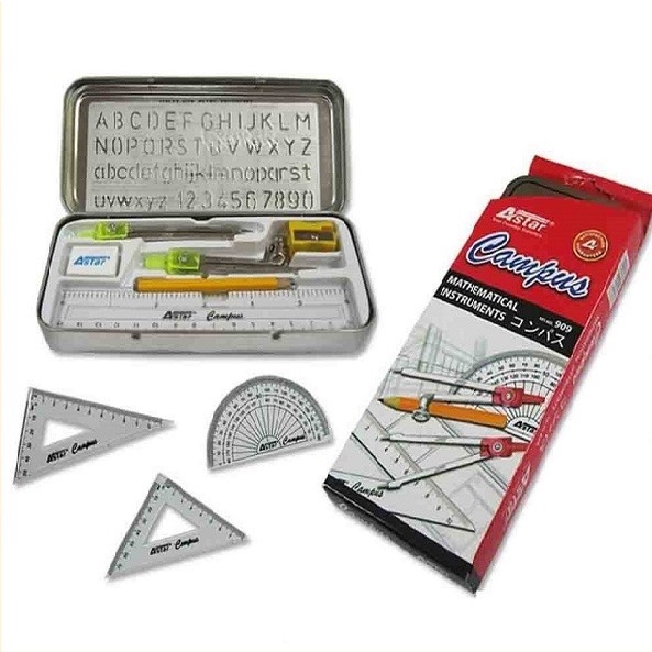Astar Campus Mathematic Instruments / Geometry Set / Math Set | Shopee ...
