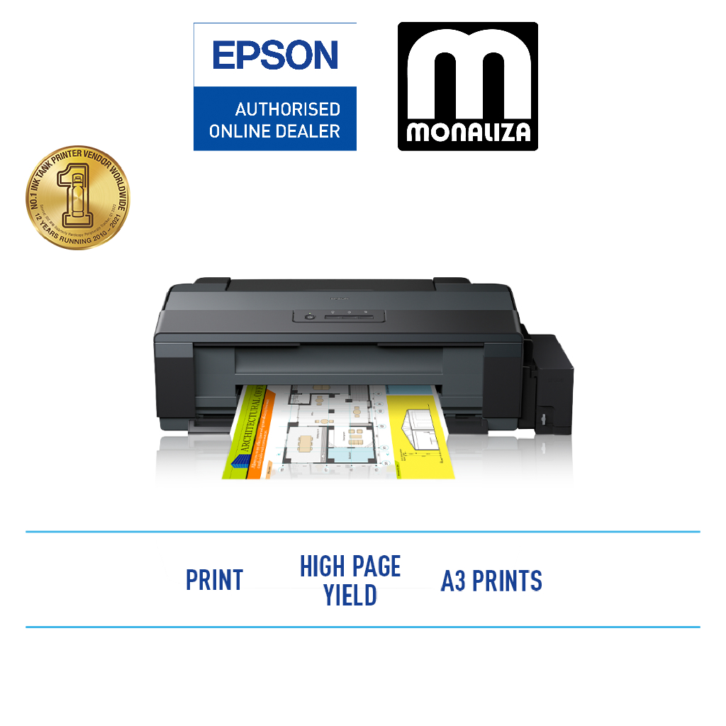 Epson Ecotank L1300 A3 Single Function Ink Tank Printer Shopee Malaysia 6308