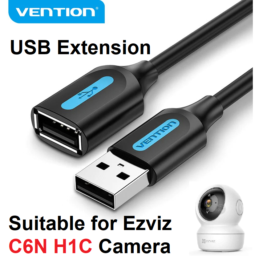 EZVIZ C6N 1.5 / 3M / 5M USB 2.0 Extension Cable USB Cable Male To USB