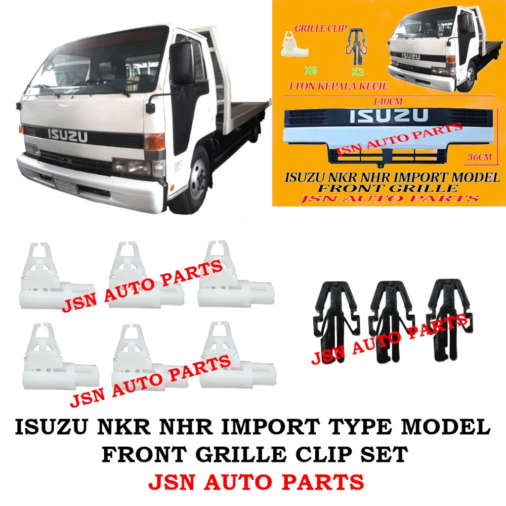 Isuzu Front Grille Clip Set Isuzu Nkr Nhr Import Model Shopee Malaysia