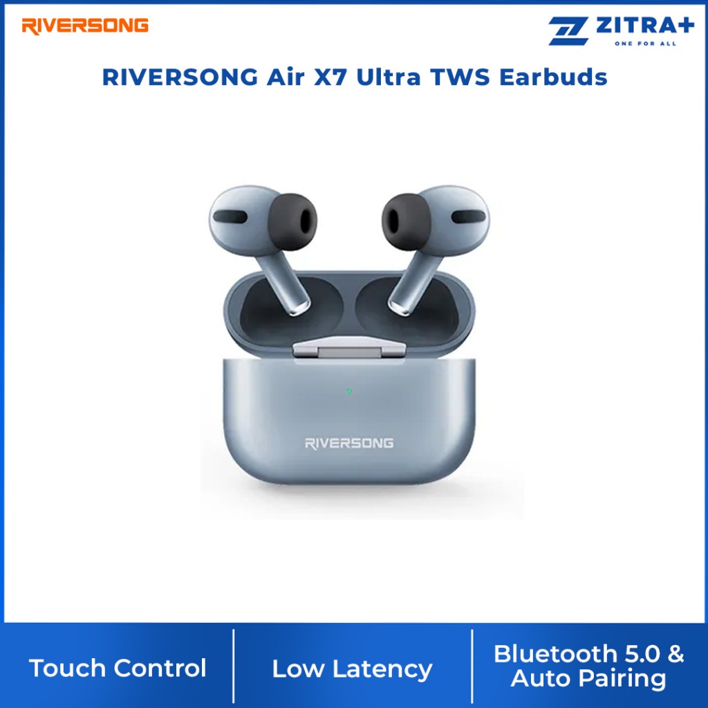 RIVERSONG Air X7 Ultra TWS Earbuds Stereo Sound Touch Control