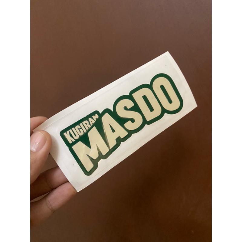 Kugiran Masdo Official Logo Retro Car Motor Sticker Waterproof | Shopee ...