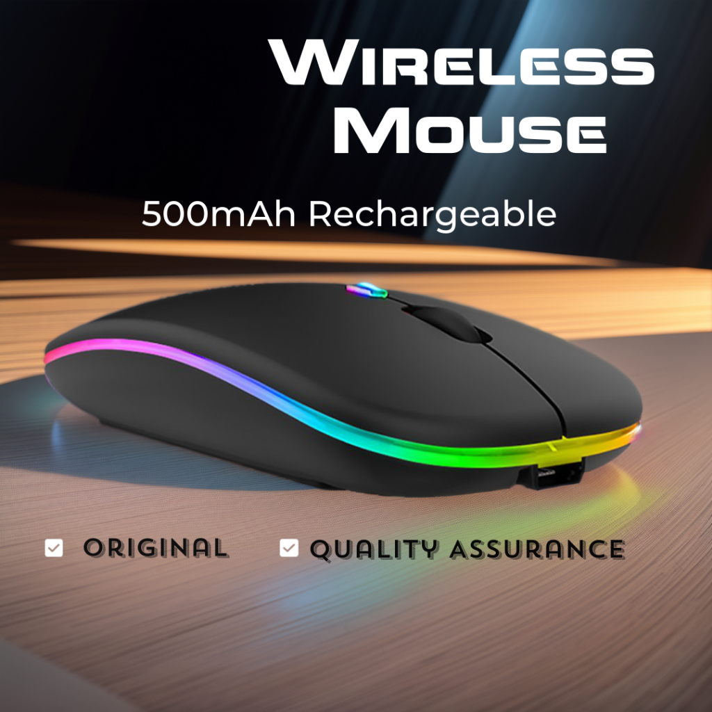 Ready Stock!!! Wireless Mouse 2.4Ghz Receiver Optical Adjustable Silent ...