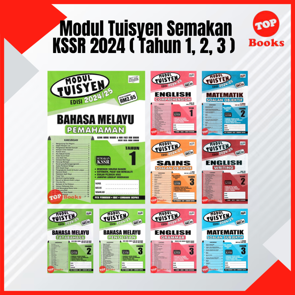 [TOPBOOKS Ilmu Didik] Buku Latihan : Modul Tuisyen Semakan KSSR 2024 ...