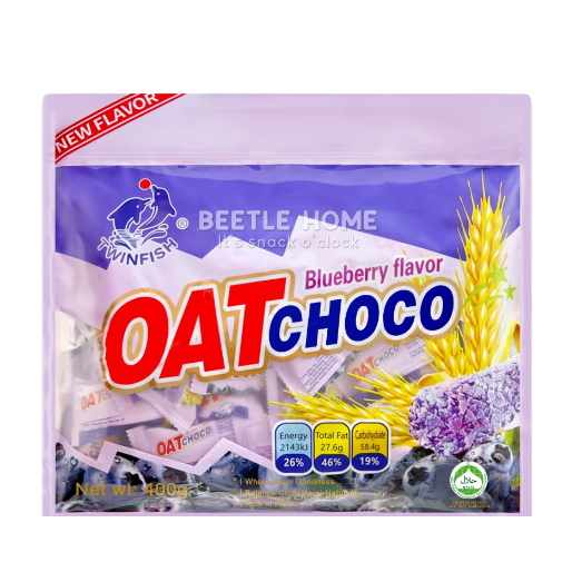 400g Twinfish Oat Choco Blueberry LATEST FLAVOUR HALAL (LOCAL READY