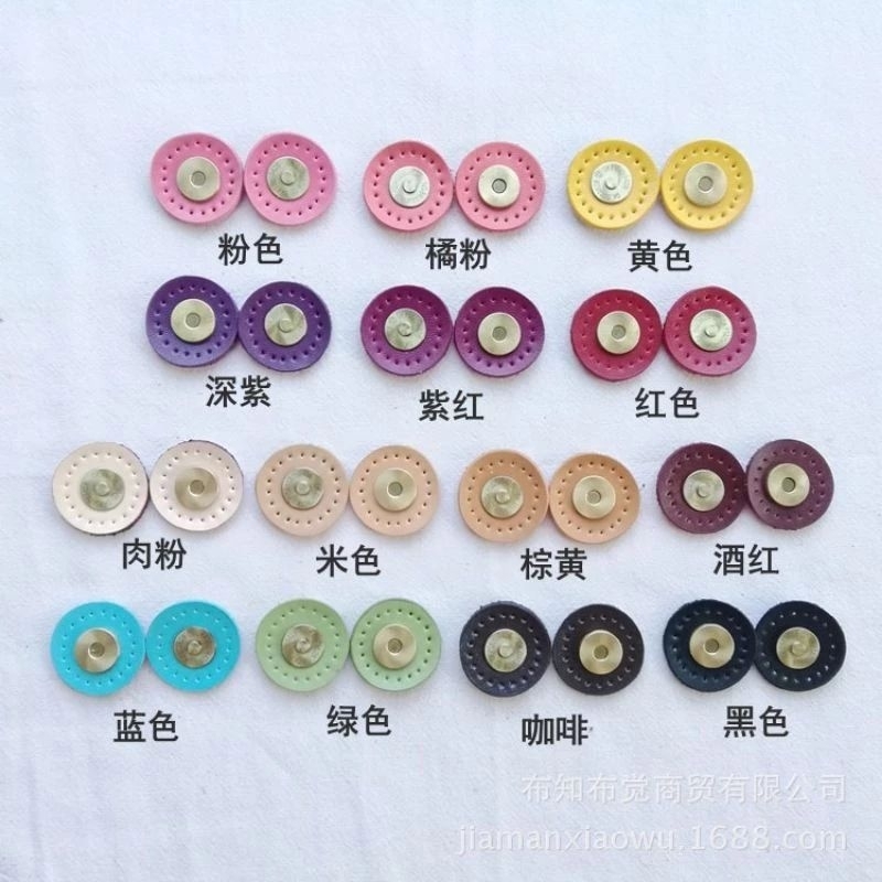 5set Metal Magnetic Snap Fasteners Clasps Buttons Handbag Purse Wallet  Craft Bags Parts Accessories 10mm 14mm 18mm Pick Colors