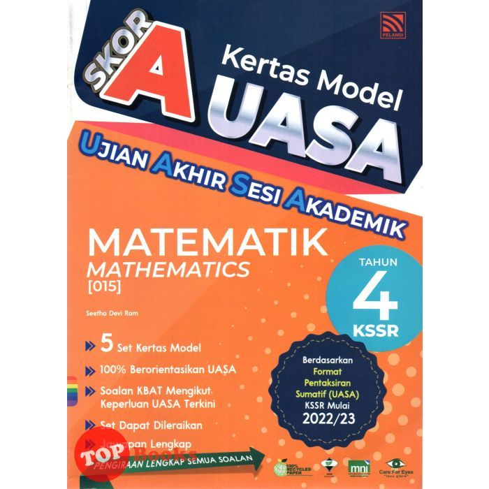 [topbooks Pelangi] Skor A Kertas Model Uasa Matematik Tahun 4 Kssr