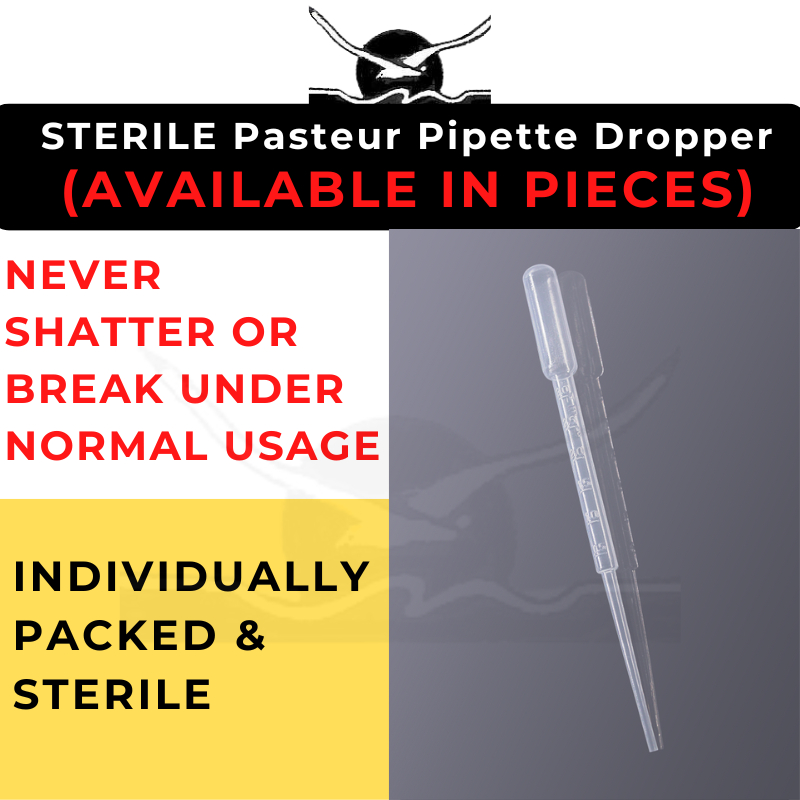 1ml/3ml Disposable STERILE Pasteur Pipette/Dropper for Non Cross
