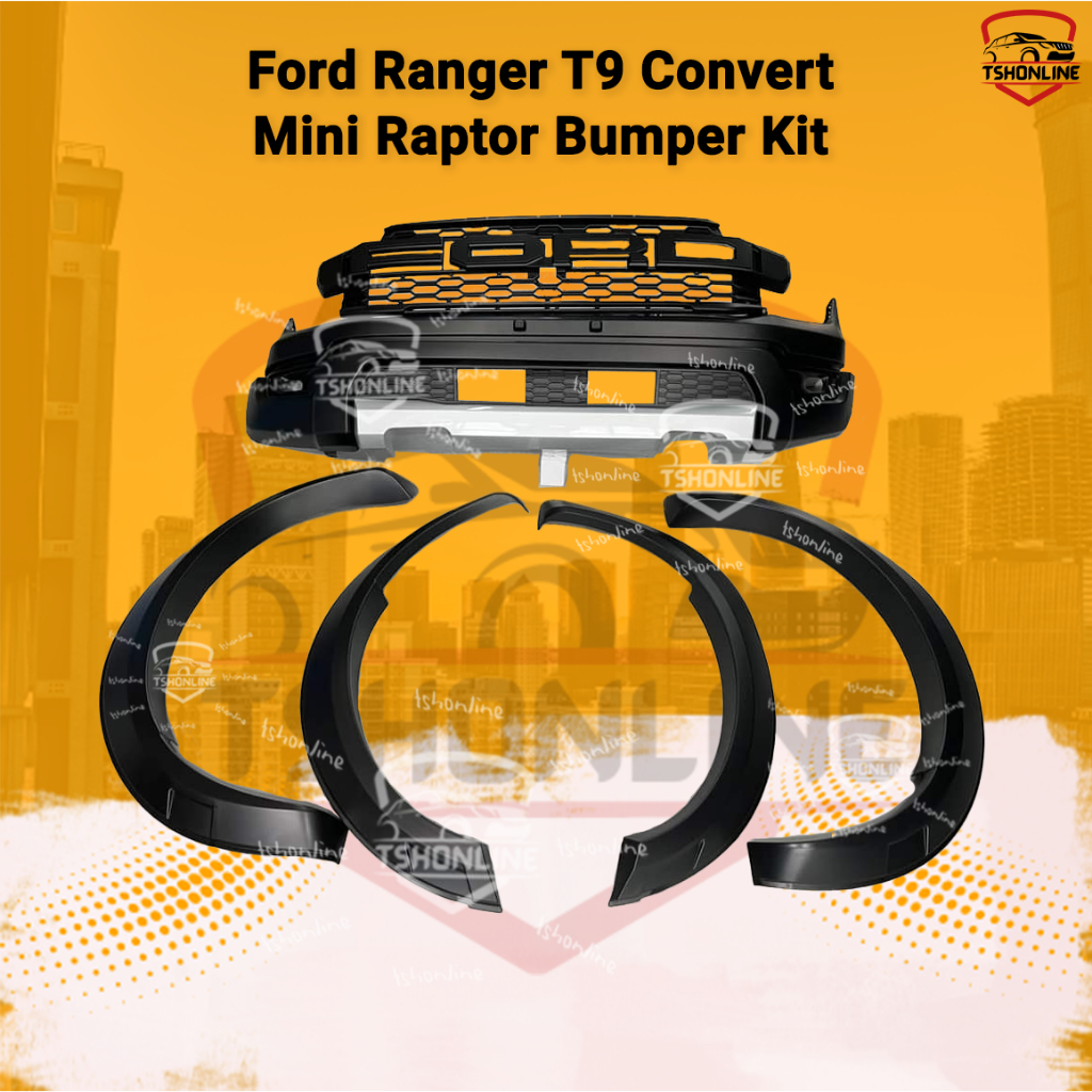 Ford Ranger T9 Convert Mini Raptor Bumper Kit Ranger T9 Convert Mini ...