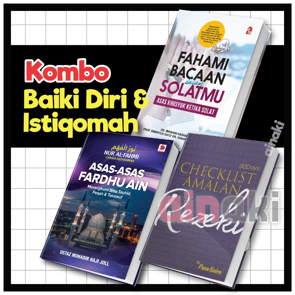 KOMBO Buku Baiki Diri & Istiqomah Fahami Bacaan Dalam Solatmu Asas-Asas ...