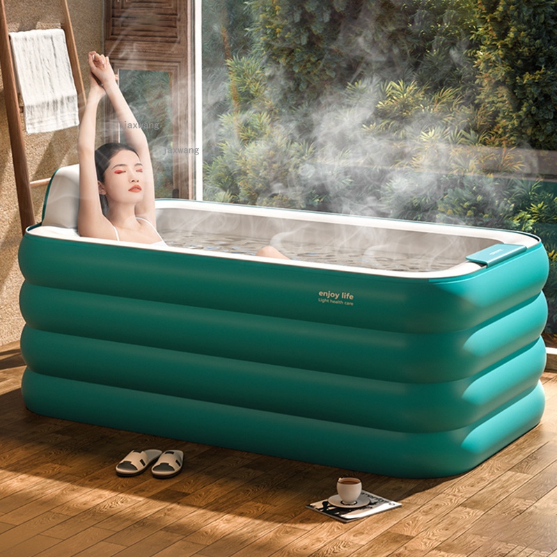 Home Full Body Spa Inflatable Bathtubs Bathroom Folding Bath Bucket