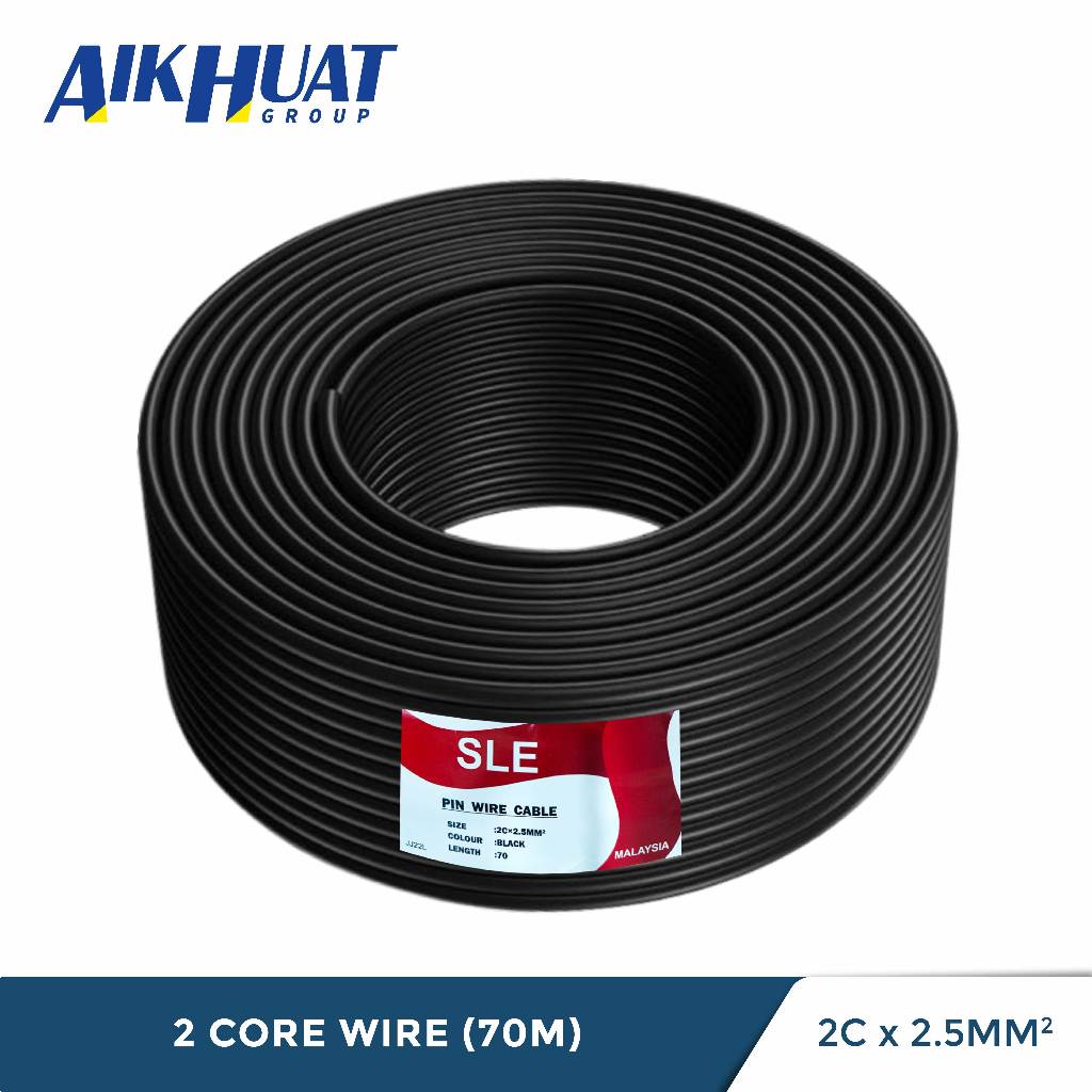 2 Core Twin Flat Pin Wire (2.5mm) Pvc Flexible Cable Pvc Insulated 