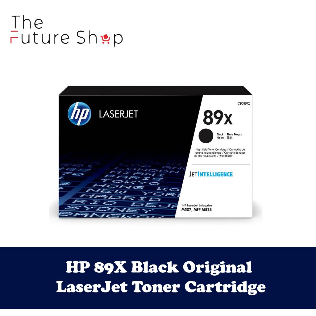 HP 89X High Yield Black Original LaserJet Toner Cartridge (CF289X ...