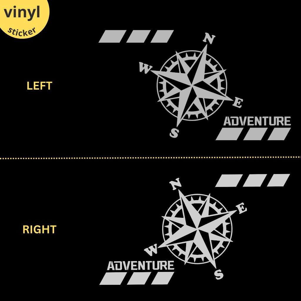 Top Box Sticker / Top Case Styling 45L 55L 65L (2 pcs Die-cut Vinyl ...
