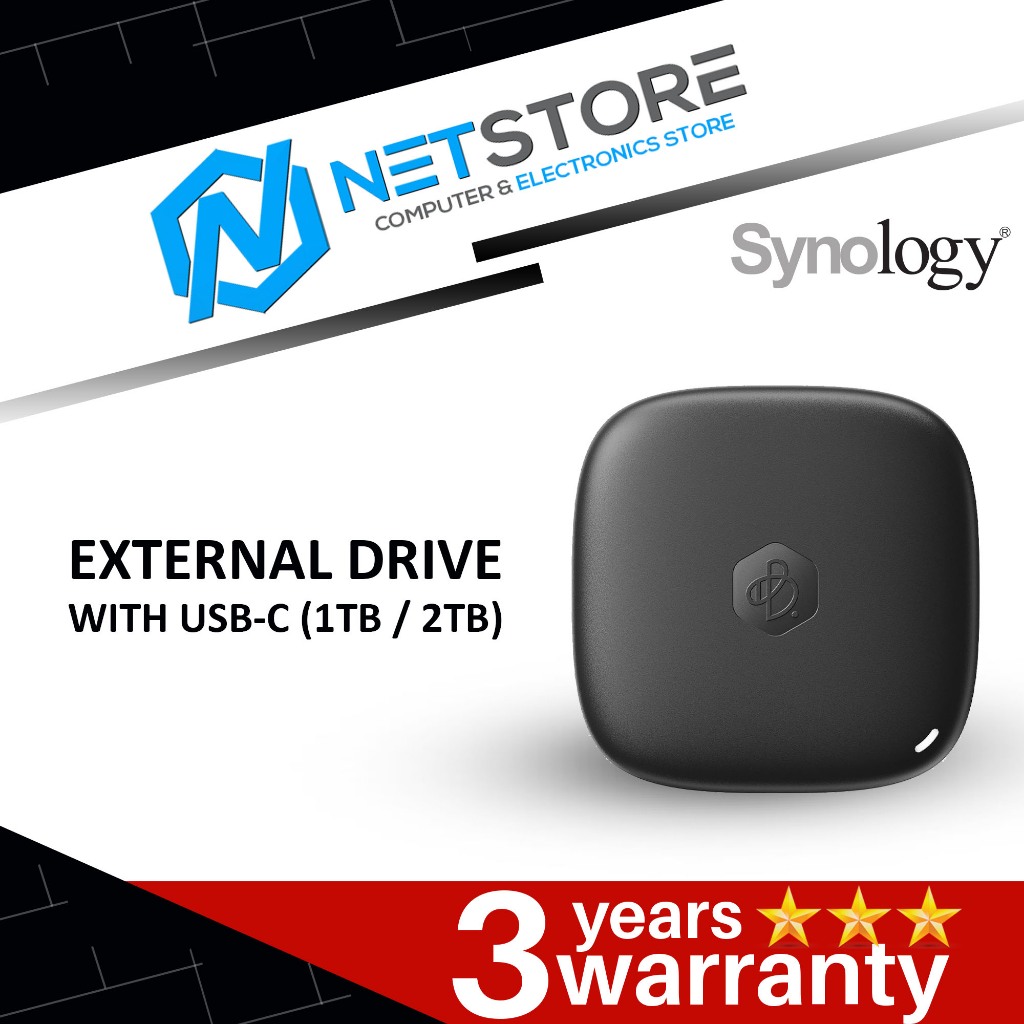 SYNOLOGY EXTERNAL DRIVE WITH USBC (1TB / 2TB) Shopee Malaysia