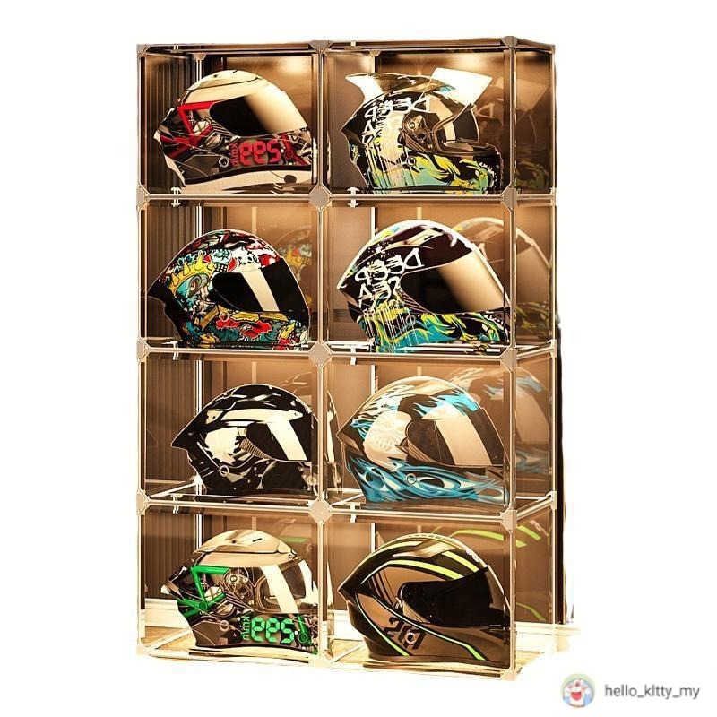 Helmet storage rack motorcycle hat cabinet home storage rack display ...