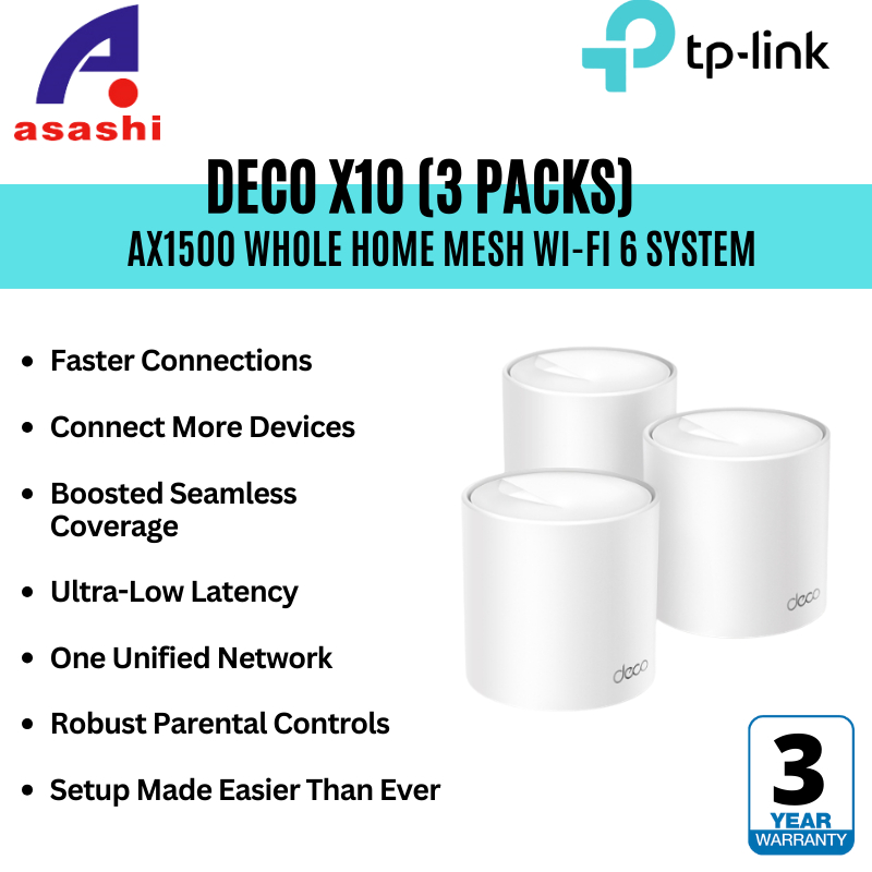 Tp-Link Deco X10 AX1500 Whole Home Mesh Wi-Fi 6 System | Shopee Malaysia