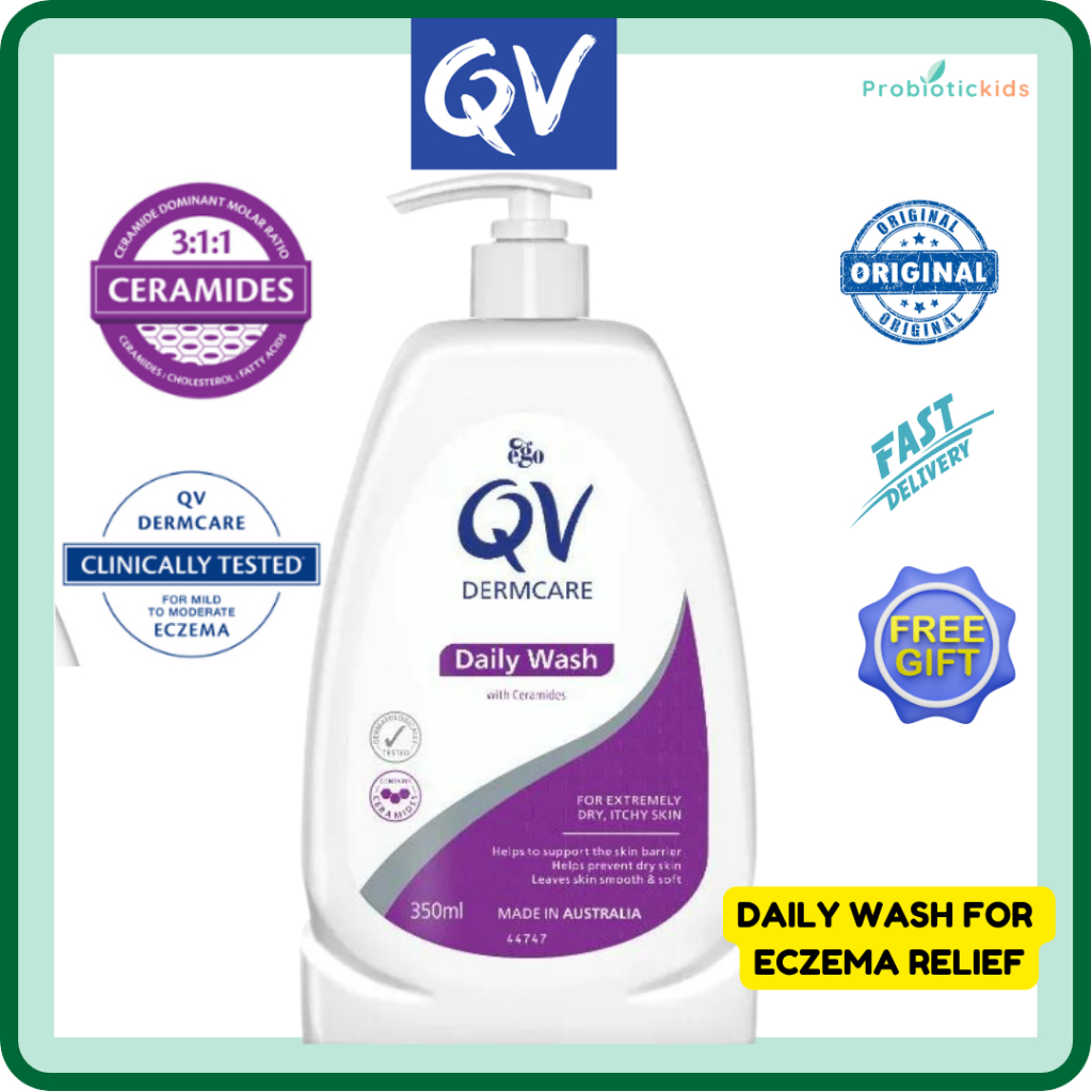 QV Dermcare Face And Body Wash With Ceramides 350ml [EXP 07/2026