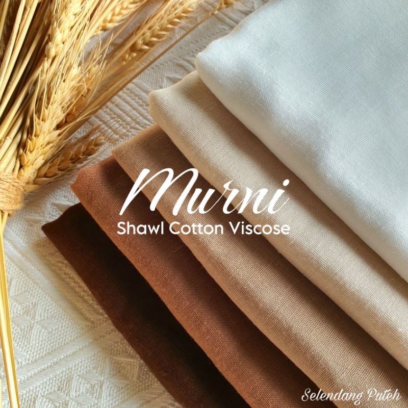 MURNI Shawl Cotton Viscose Ironless Cotton Shawl