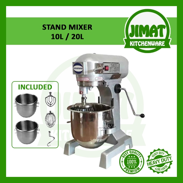 Food Mixer 10L3KG/20L5KG Dough / Heavy Duty Commercial Stand Mixer 10/20 Litre 2 Bowl Shopee