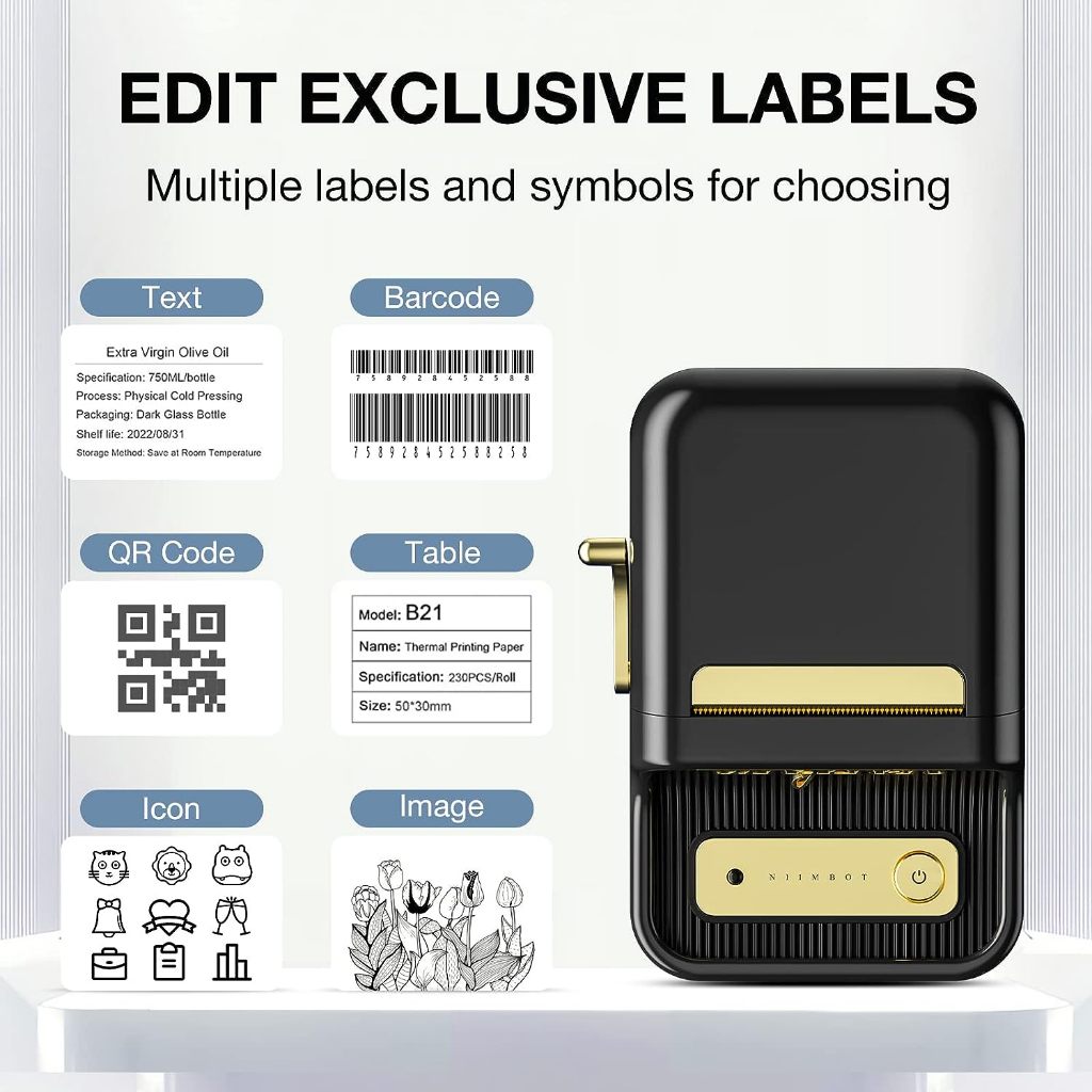 Niimbot B21 B1 Wireless Label Printer Portable Pocket Sticker