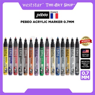Pebeo Watercolor Covering Blank Marker Leaving White Pen Drawing Gum 4mm  Blocking Watercolor Pigment Gum Erasable
