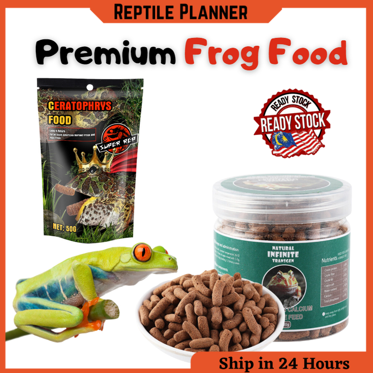 Premium Frog Food Horned Frog 50g Pacman Frog High Protein Pellets