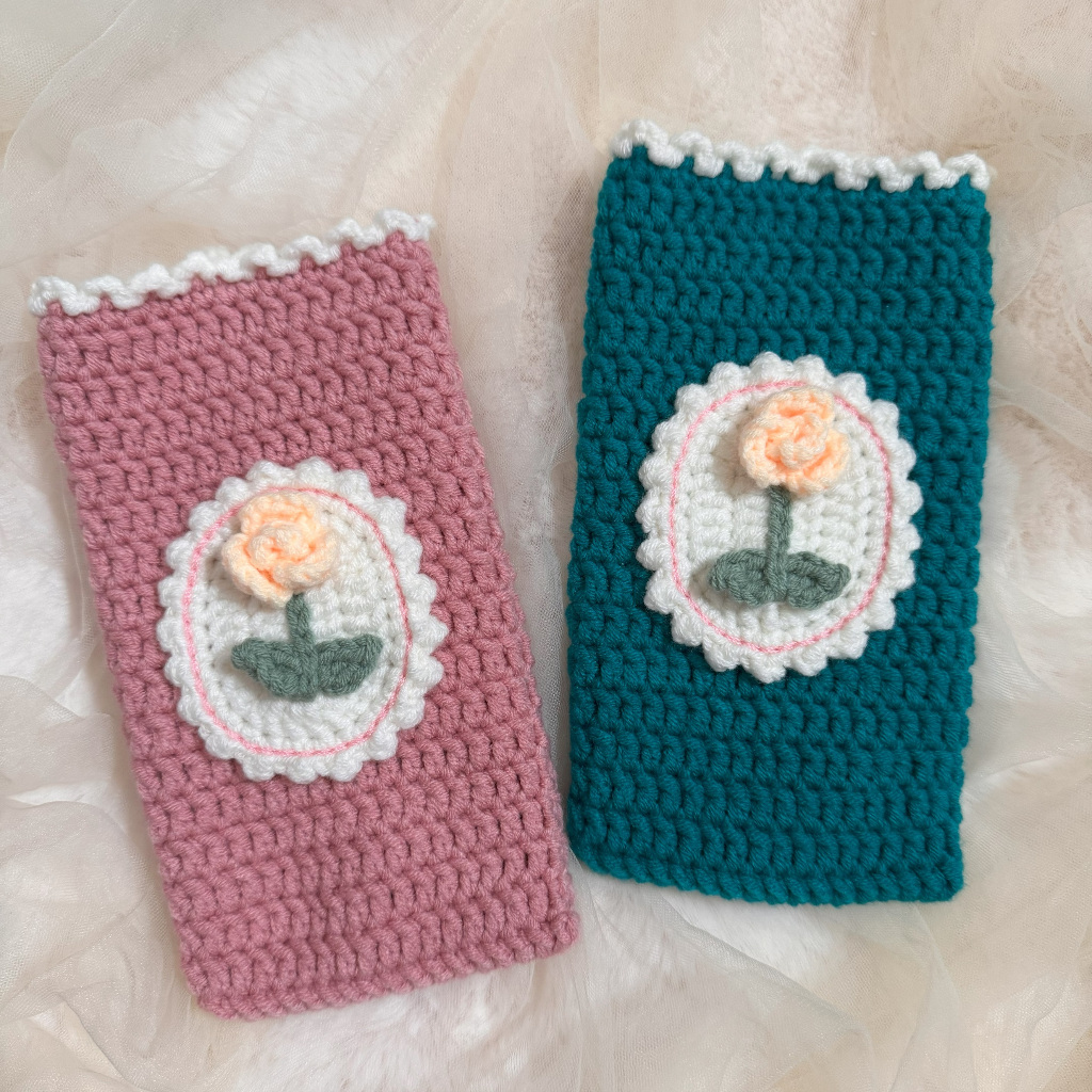 Flower Calculator Case Crochet Calculator Pouch Case Kalkulator Kait