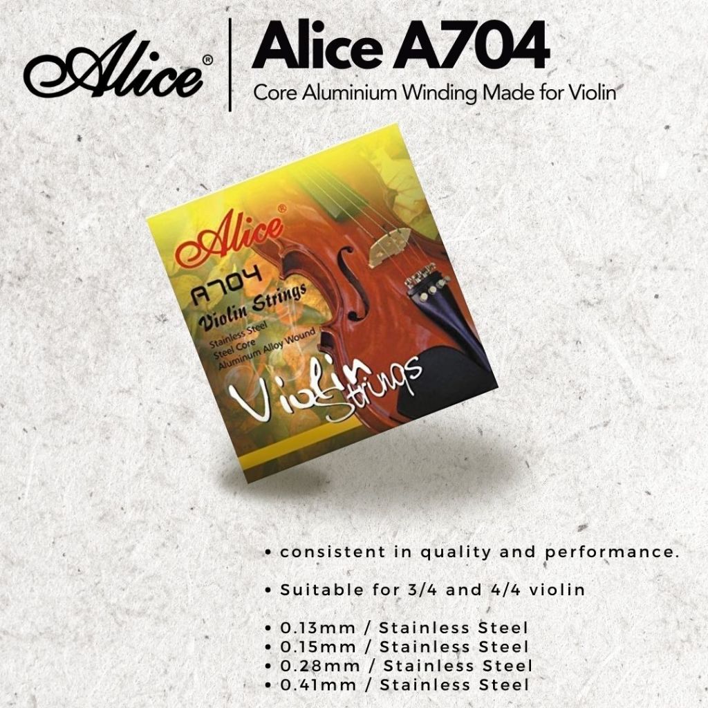 Alice Violin Loose String A704 1st,2nd,3rd,4th | Shopee Malaysia