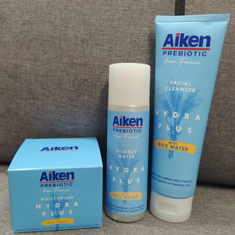 Aiken Hydra Plus Skincare Set (Facial Cleanser (120g )+ Essence Water