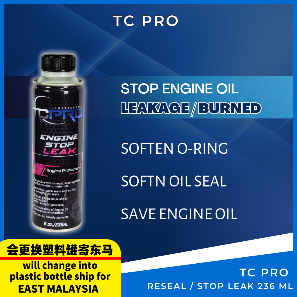 NEW!! TC PRO Engine Oil STOP LEAK Reseal 机油/黑油 防漏油 Oil Seal/Valve Seal ...