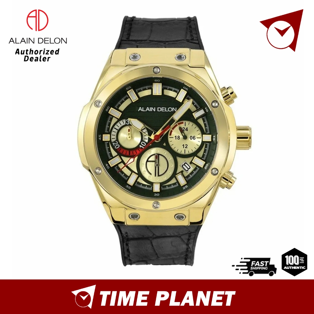 [Official Warranty] Alain Delon Chronograph Men Watch AD462-1292C ...