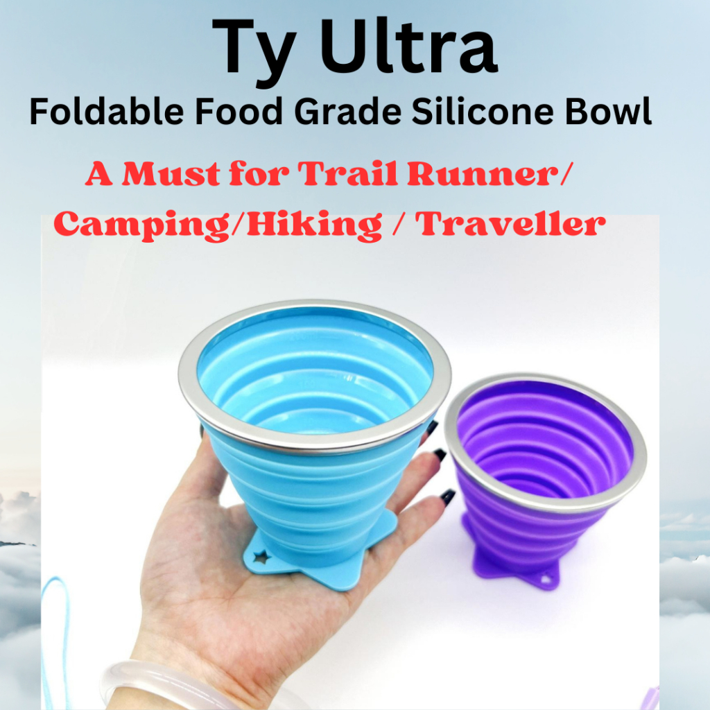 Ty Ultra Silicone Food Grade Foldable Collapsible Travel Bowl BPA free ...
