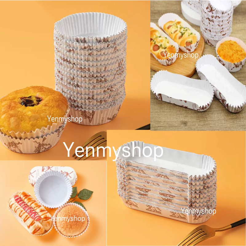 Baking Windmill Cup 15CM 200pcs+ -/pkt Baking Round Cup Baking Oval Cup ...