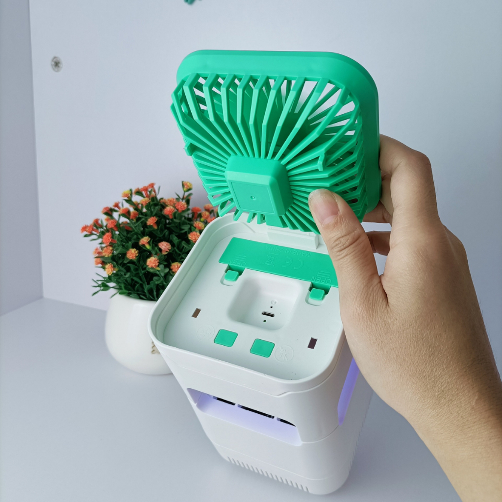 Rechargeable Portable Table Mini Fan Kipas Small Cooling Handy Desk ...