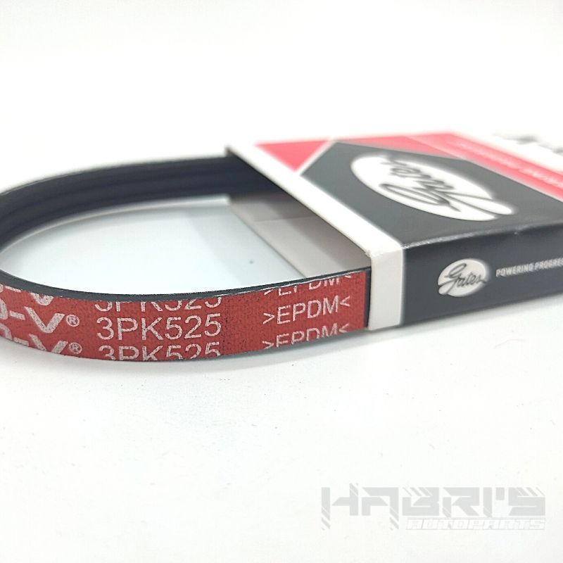 Perodua Kenari Kelisa Viva 1.0 Power Steering Belt 3PK 525 EPDM GATES