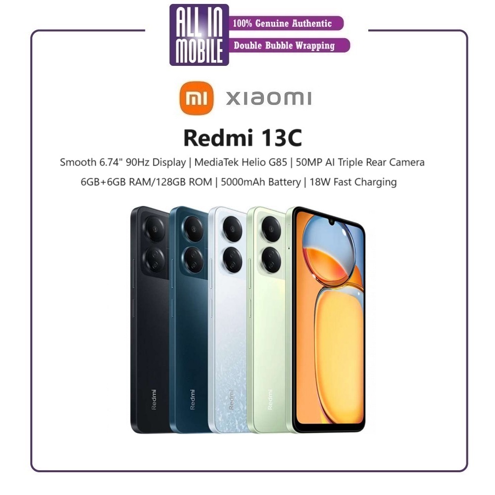 [MY] Xiaomi Redmi 13C (6GB RAM 128GB ROM) 1 Year Warranty By Xiaomi