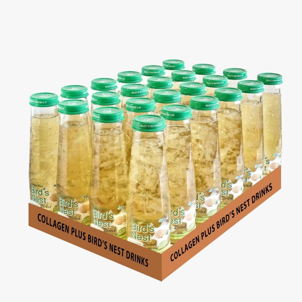 FG Walet Bird's Nest Collagen Plus Drink Aloe Vera + Rock Sugar 250ml x 24 bottle (Carton