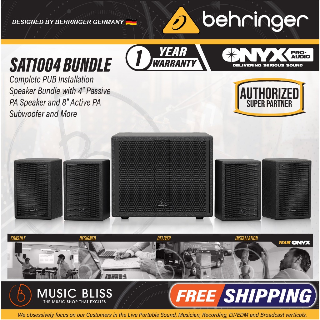 Behringer SAT 1004 Bundle Complete Pub Installation Speaker | Shopee ...